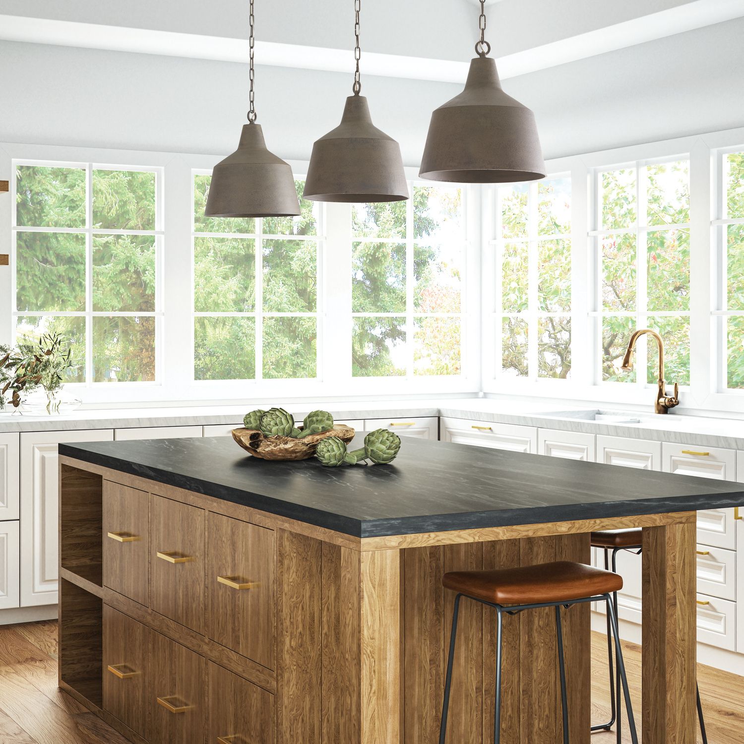 Capital Lighting Quarry 1 Light Pendant 15.5" Clay