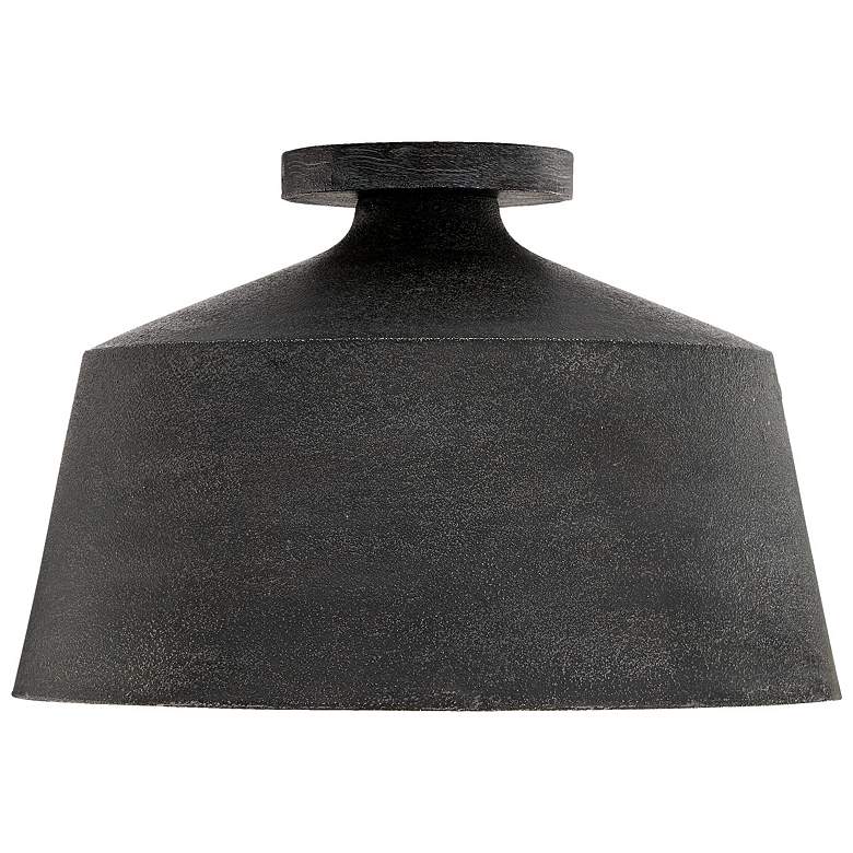 Image 1 Capital Lighting Quarry 1 Light Semi-Flush 14" Quarry