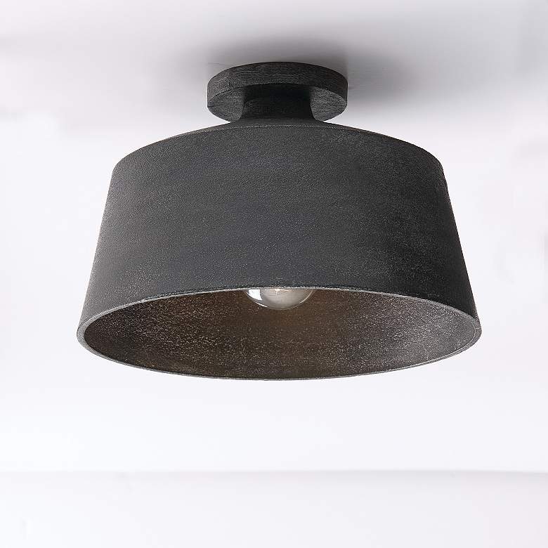 Image 2 Capital Lighting Quarry 1 Light Semi-Flush 14" Quarry more views