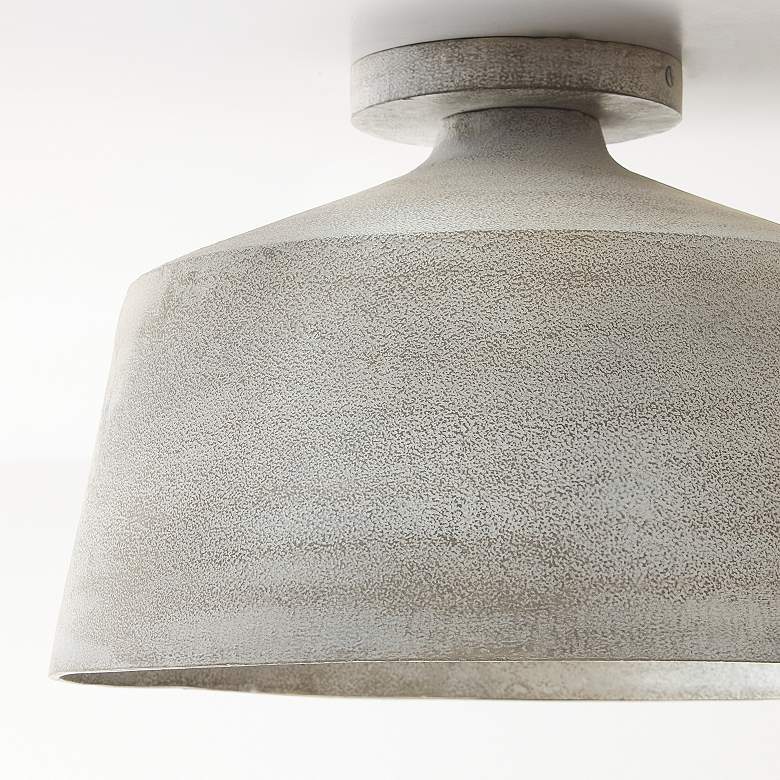 Image 3 Capital Lighting Quarry 1 Light Semi-Flush 14" Stucco more views
