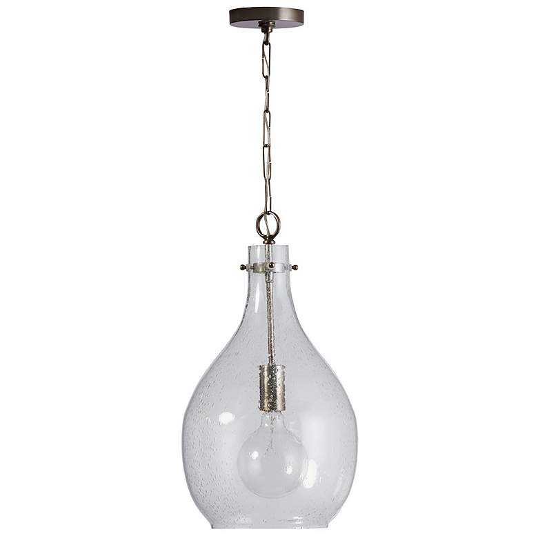 Image 2 Capital Lighting Rabun 1 Light Pendant Brushed Pewter