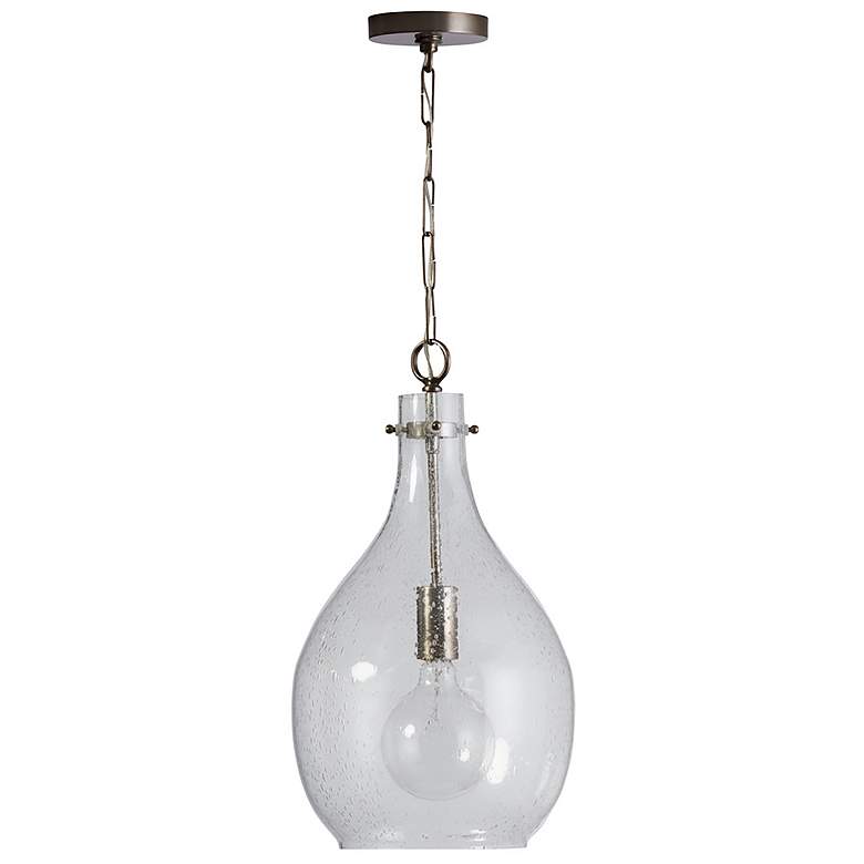 Image 1 Capital Lighting Rabun 1 Light Pendant Brushed Pewter