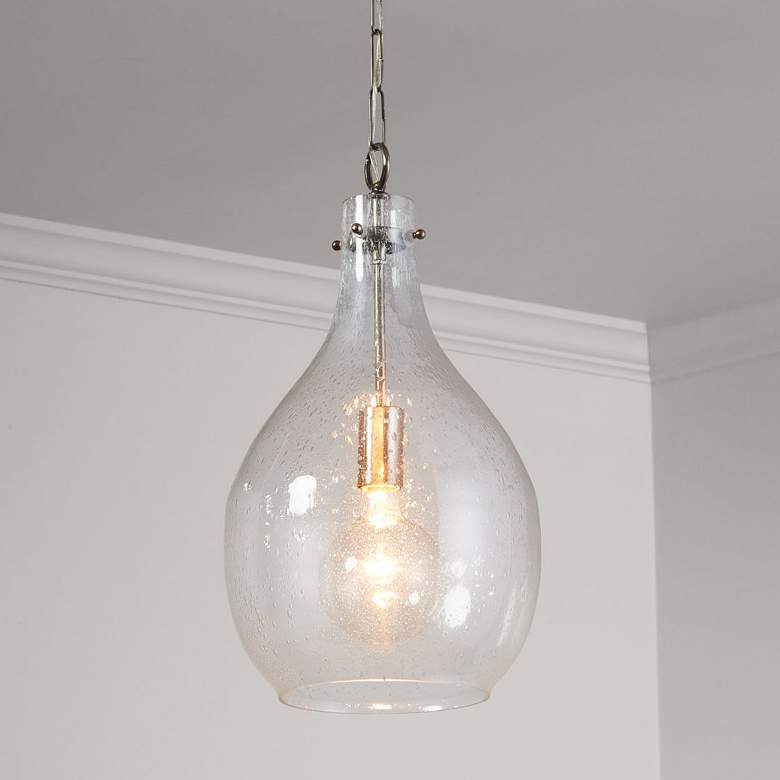 Image 1 Capital Lighting Rabun 1 Light Pendant Brushed Pewter