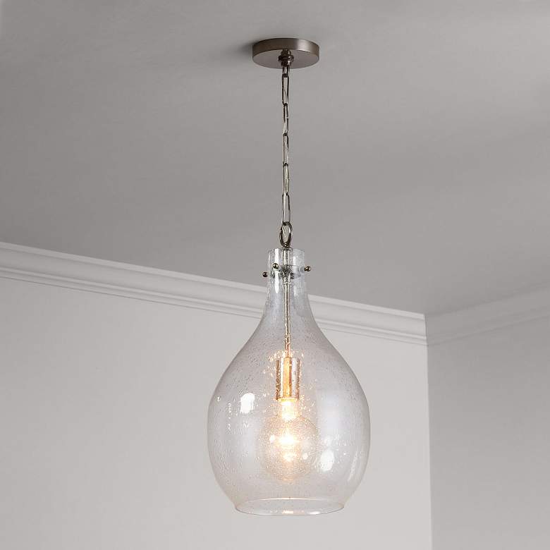Image 3 Capital Lighting Rabun 1 Light Pendant Brushed Pewter more views