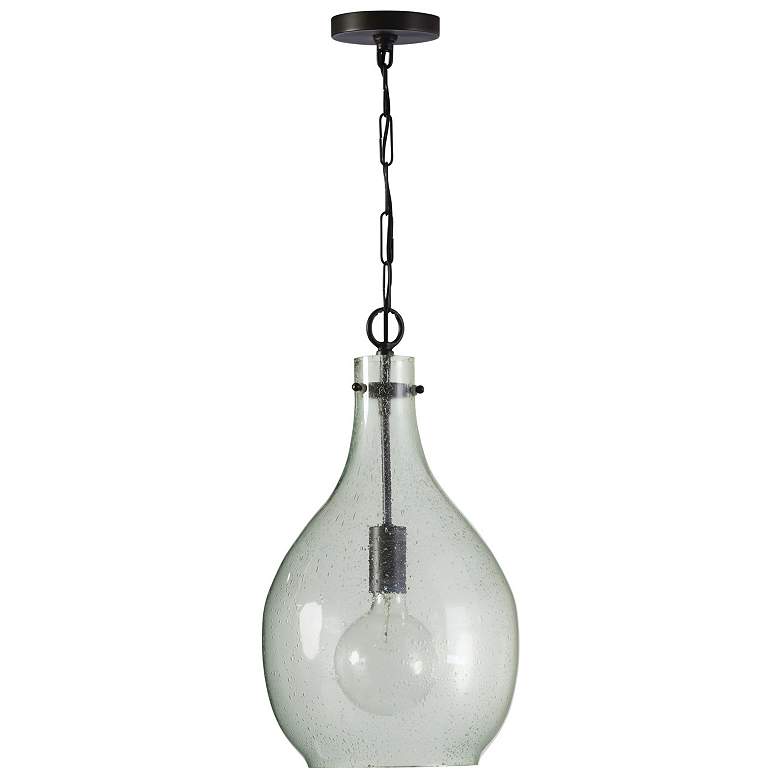 Image 1 Capital Lighting Rabun 1 Light Pendant Dark Pewter