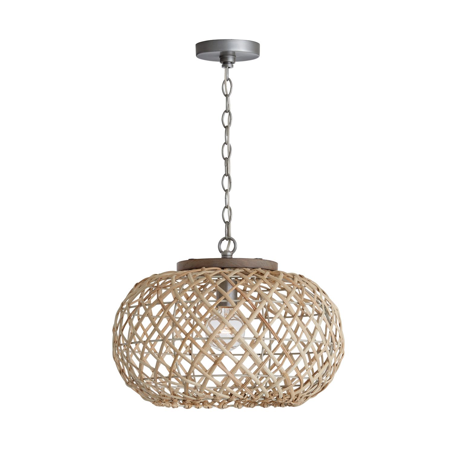 Image 5 Capital Lighting Rainey 1 Light Pendant 18.5" Grey Wash and Antique Nickel more views