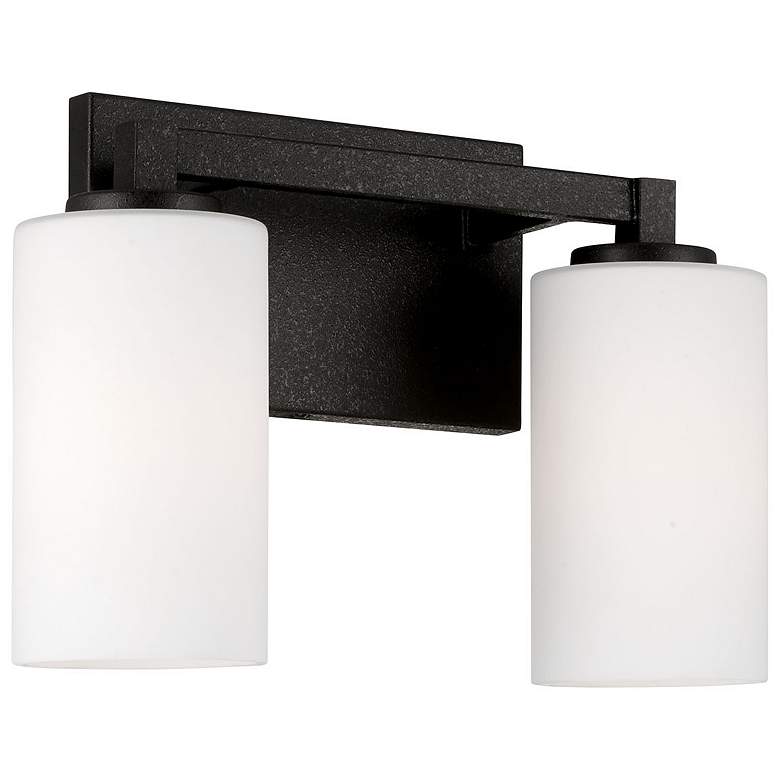 Image 1 Capital Lighting Ravenwood 2 Light Vanity Black Iron