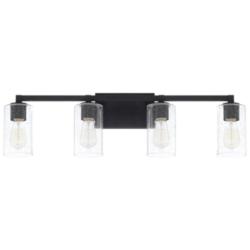 Capital Lighting Ravenwood 4 Light Vanity Black Iron