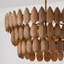 5_Capital Lighting Ravi 25" Modern Patina Brass and Wood Pendant Light more views