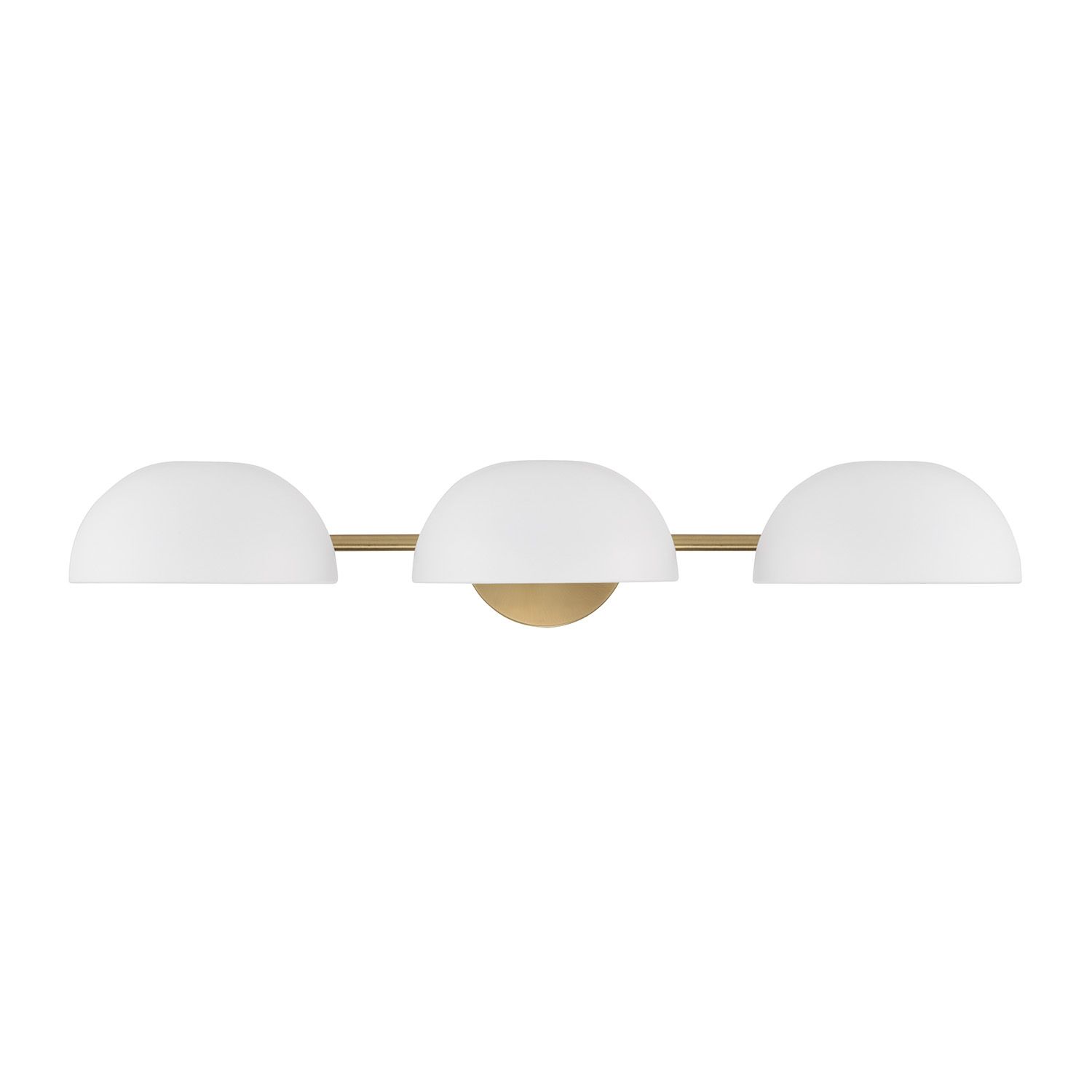 Image 4 Capital Lighting Reece 3 Light Vanity 26" Aged Brass and White more views