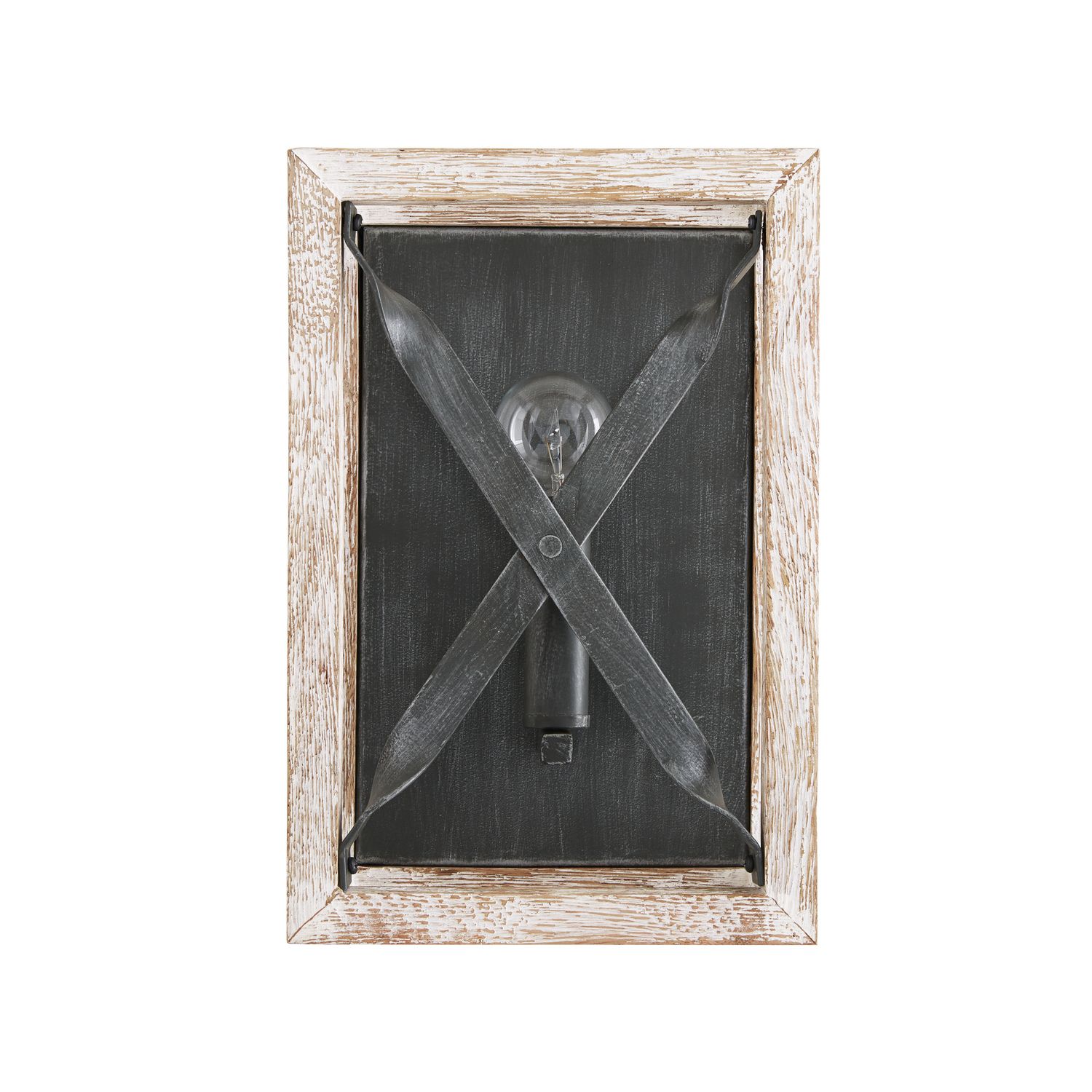 Image 5 Capital Lighting Remi 1 Light Sconce 8" Brushed White Wash and Nordic Iron more views