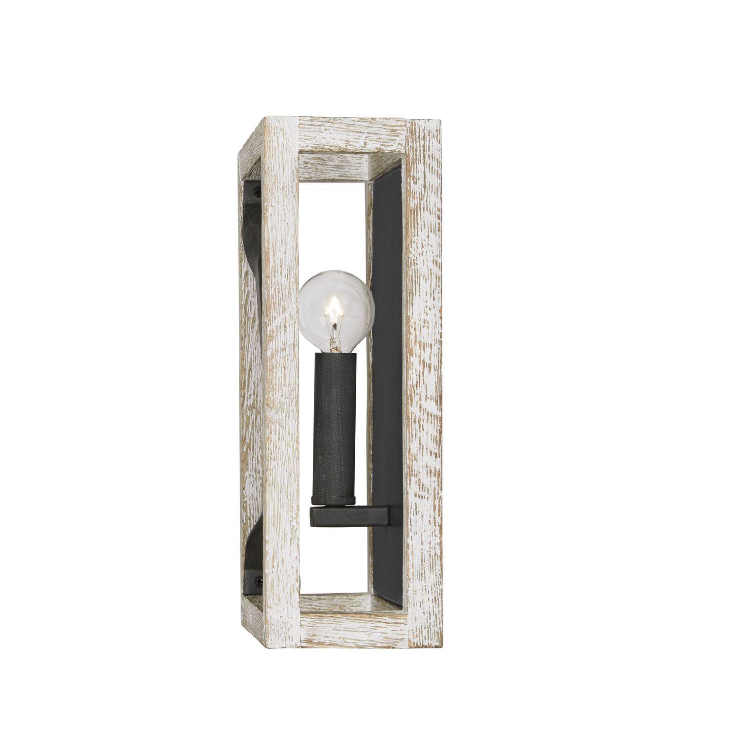 Image 6 Capital Lighting Remi 1 Light Sconce 8" Brushed White Wash and Nordic Iron more views