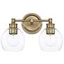 1_Capital Lighting Remington 9 3/4" High Aged Brass 2-Light Wall Sconce