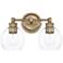 Capital Lighting Remington 9 3/4" High Aged Brass 2-Light Wall Sconce