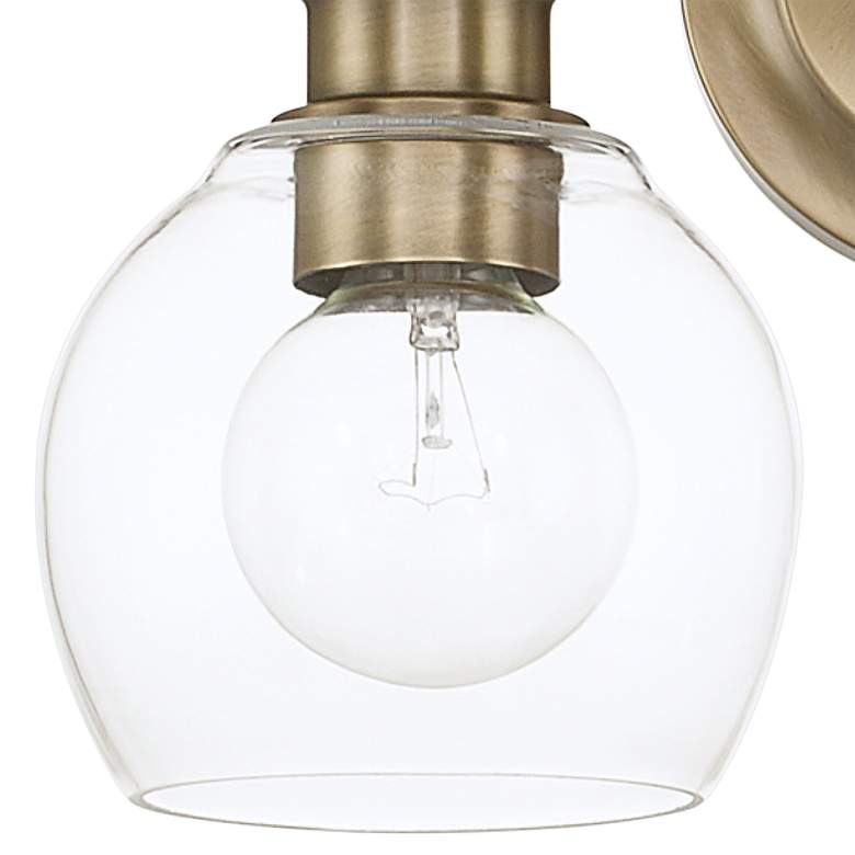 Image 2 Capital Lighting Remington 9 3/4" High Aged Brass 2-Light Wall Sconce more views
