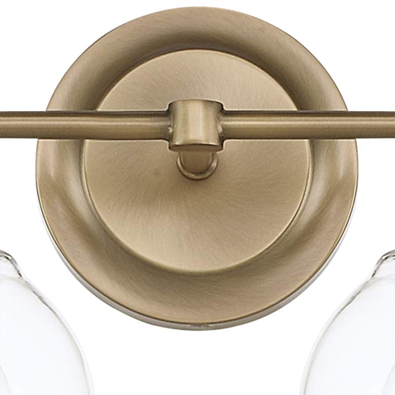 Image 3 Capital Lighting Remington 9 3/4" High Aged Brass 2-Light Wall Sconce more views