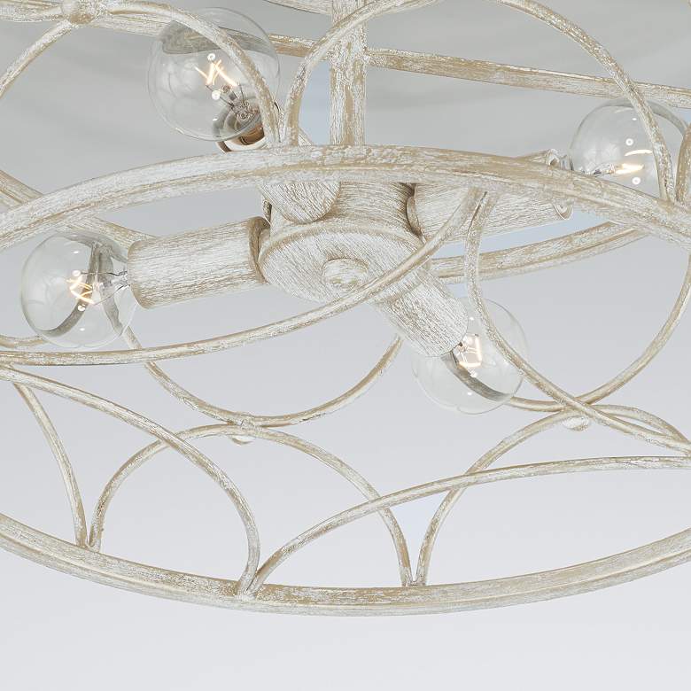 Image 3 Capital Lighting Ricci 15 1/2" Wide 4-Light Winter White Ceiling Light more views