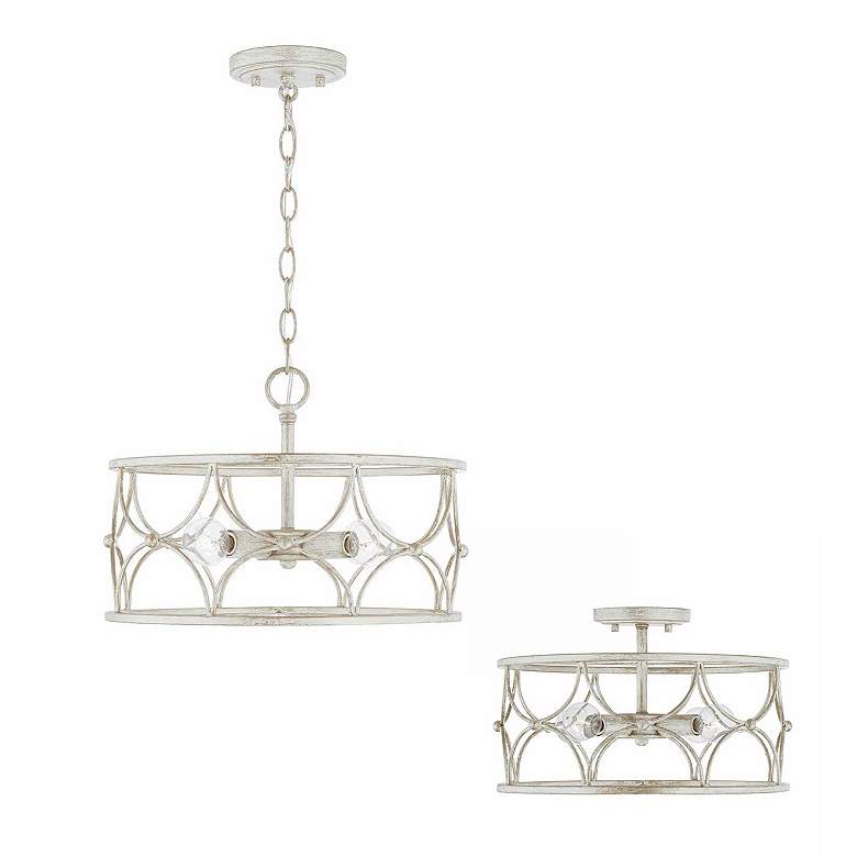 Image 4 Capital Lighting Ricci 15 1/2" Wide 4-Light Winter White Ceiling Light more views
