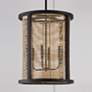 1_Capital Lighting Rico 18" Wide 4-Light Mango Wood Foyer Drum Pendant