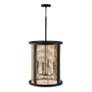 4_Capital Lighting Rico 18" Wide 4-Light Mango Wood Foyer Drum Pendant more views