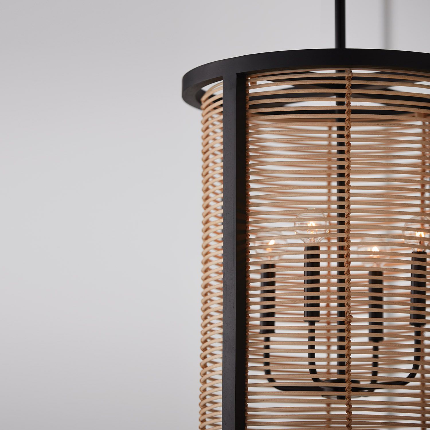 Image 6 Capital Lighting Rico 18" Wide 4-Light Mango Wood Foyer Drum Pendant more views