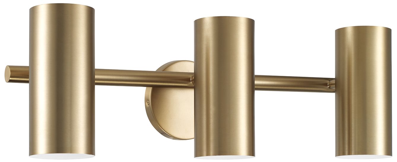 Image 2 Capital Lighting Robbie 3 Light Vanity 24" Aged Brass