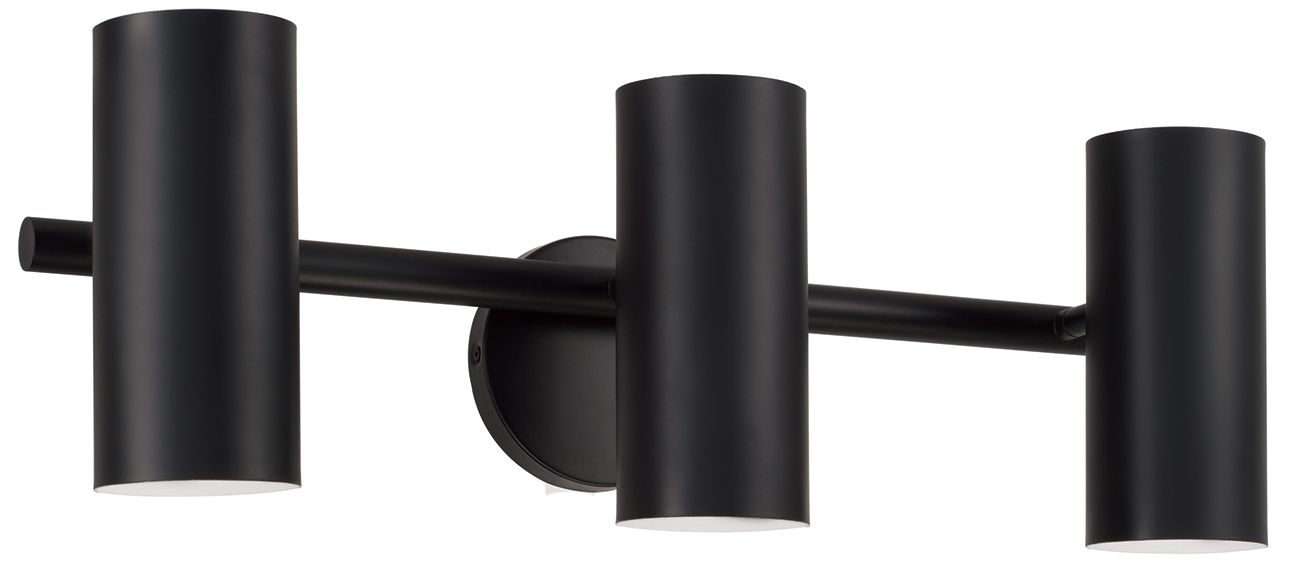 Capital Lighting Robbie 3 Light Vanity 24" Matte Black