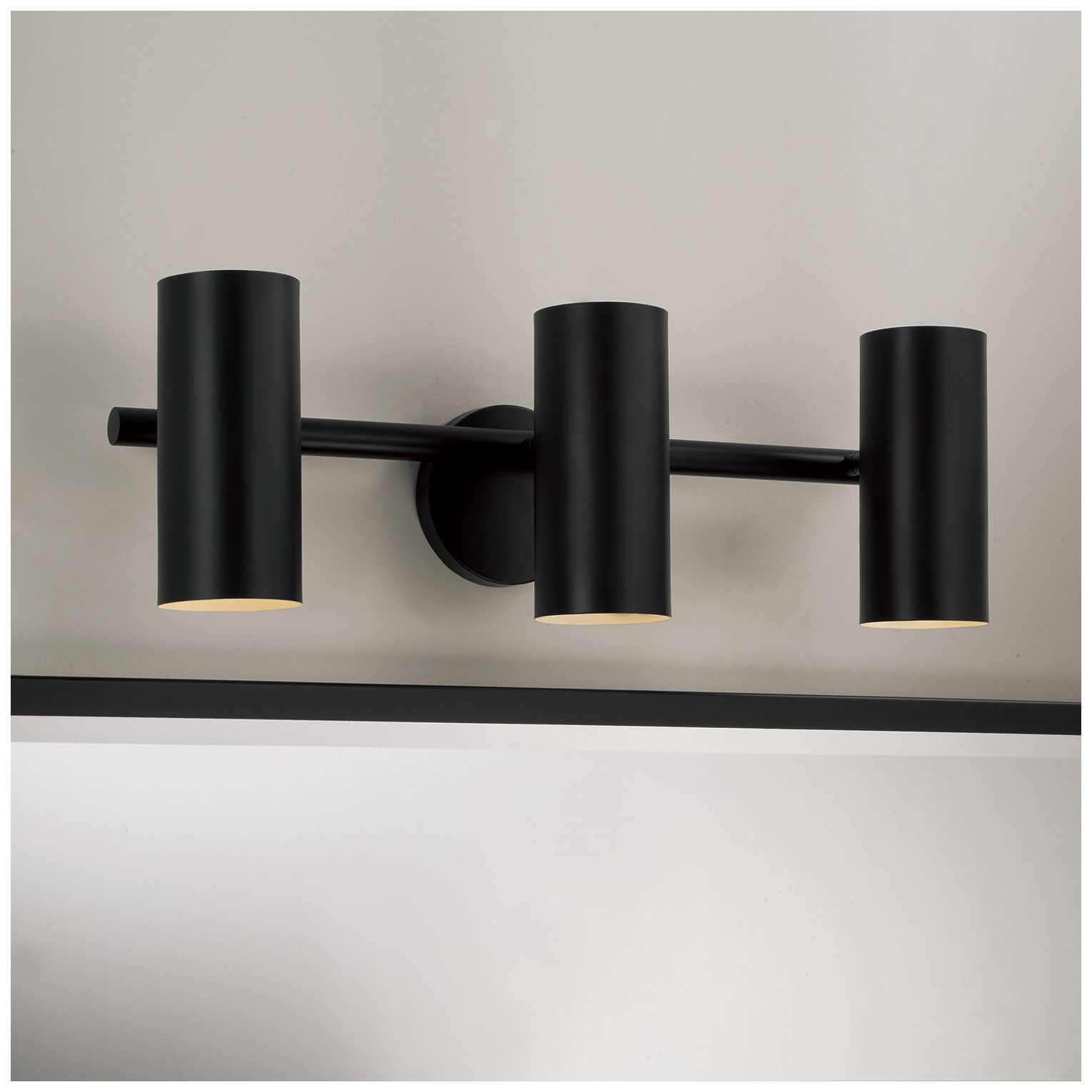 Image 4 Capital Lighting Robbie 3 Light Vanity 24" Matte Black more views