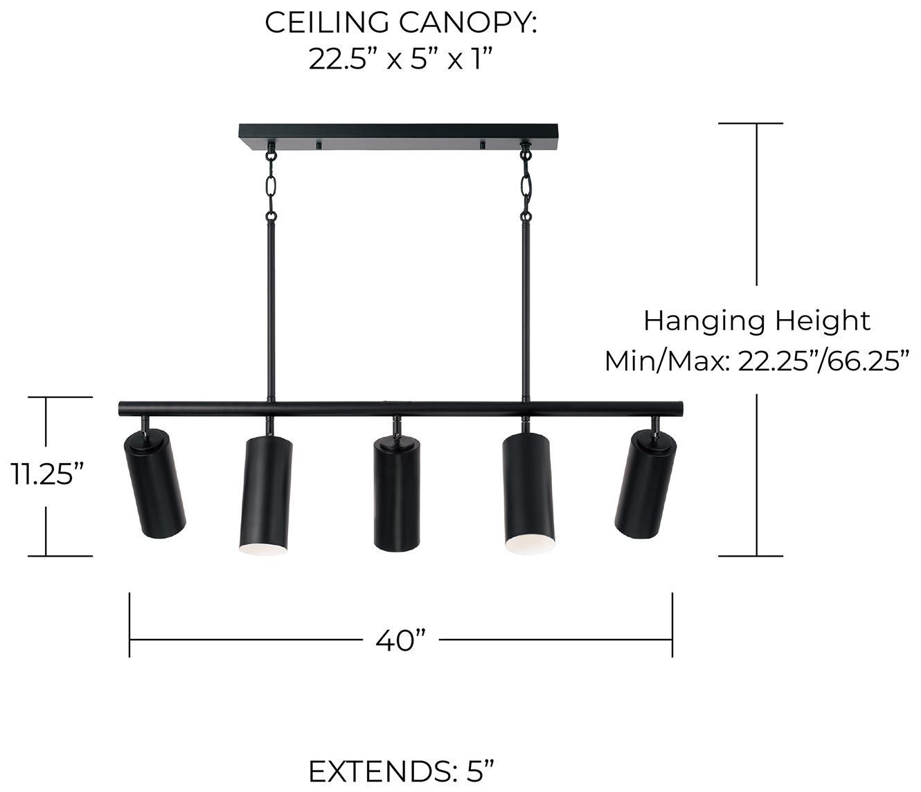 Capital Lighting Robbie 5 Light Island L