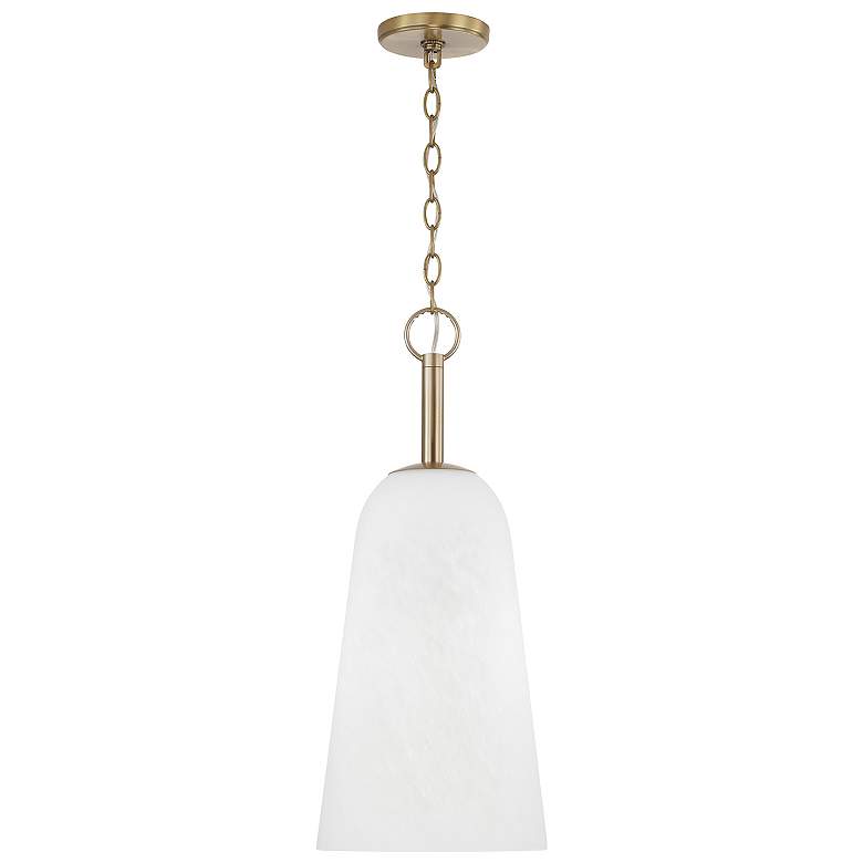 Image 1 Capital Lighting Romy 1 Light Pendant 10" Matte Brass