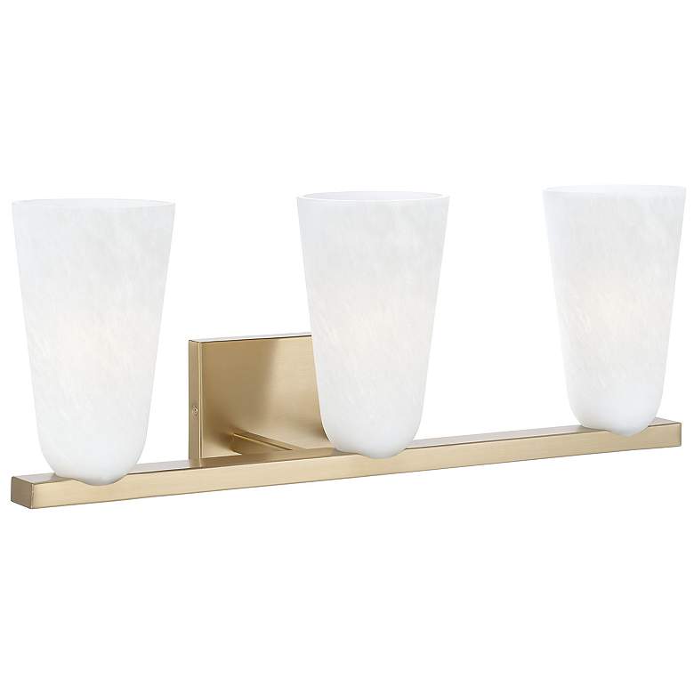 Image 2 Capital Lighting Romy 3 Light Vanity 24" Matte Brass