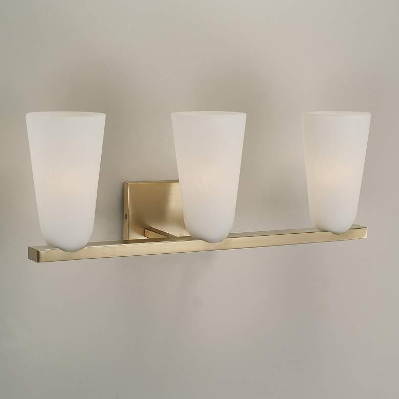 Image 1 Capital Lighting Romy 3 Light Vanity 24" Matte Brass
