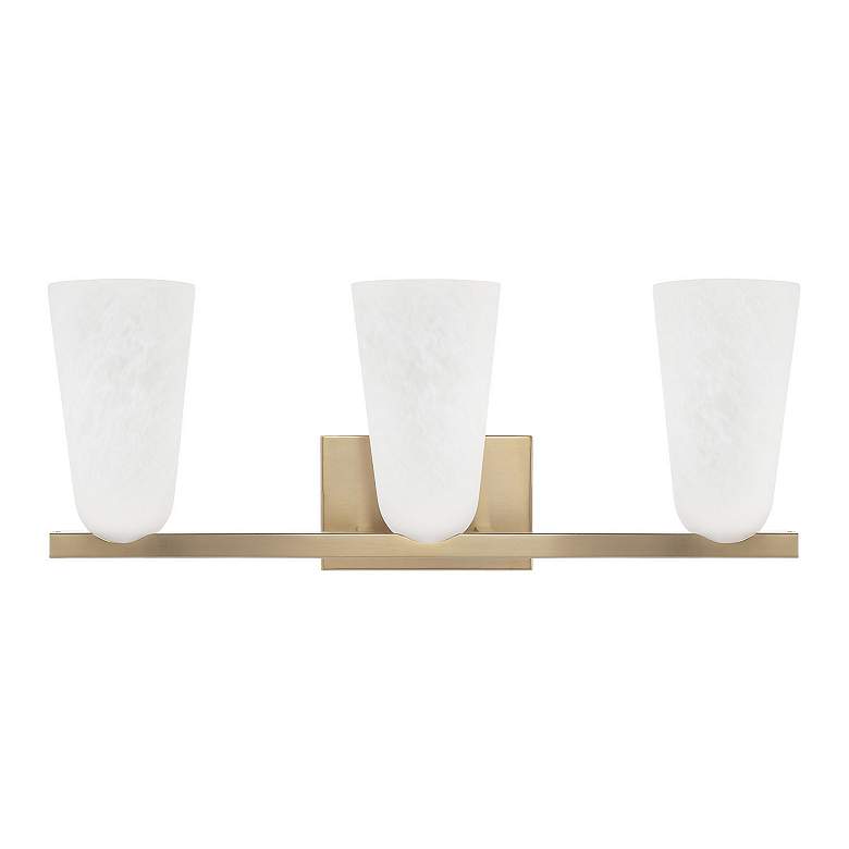 Image 4 Capital Lighting Romy 3 Light Vanity 24" Matte Brass more views