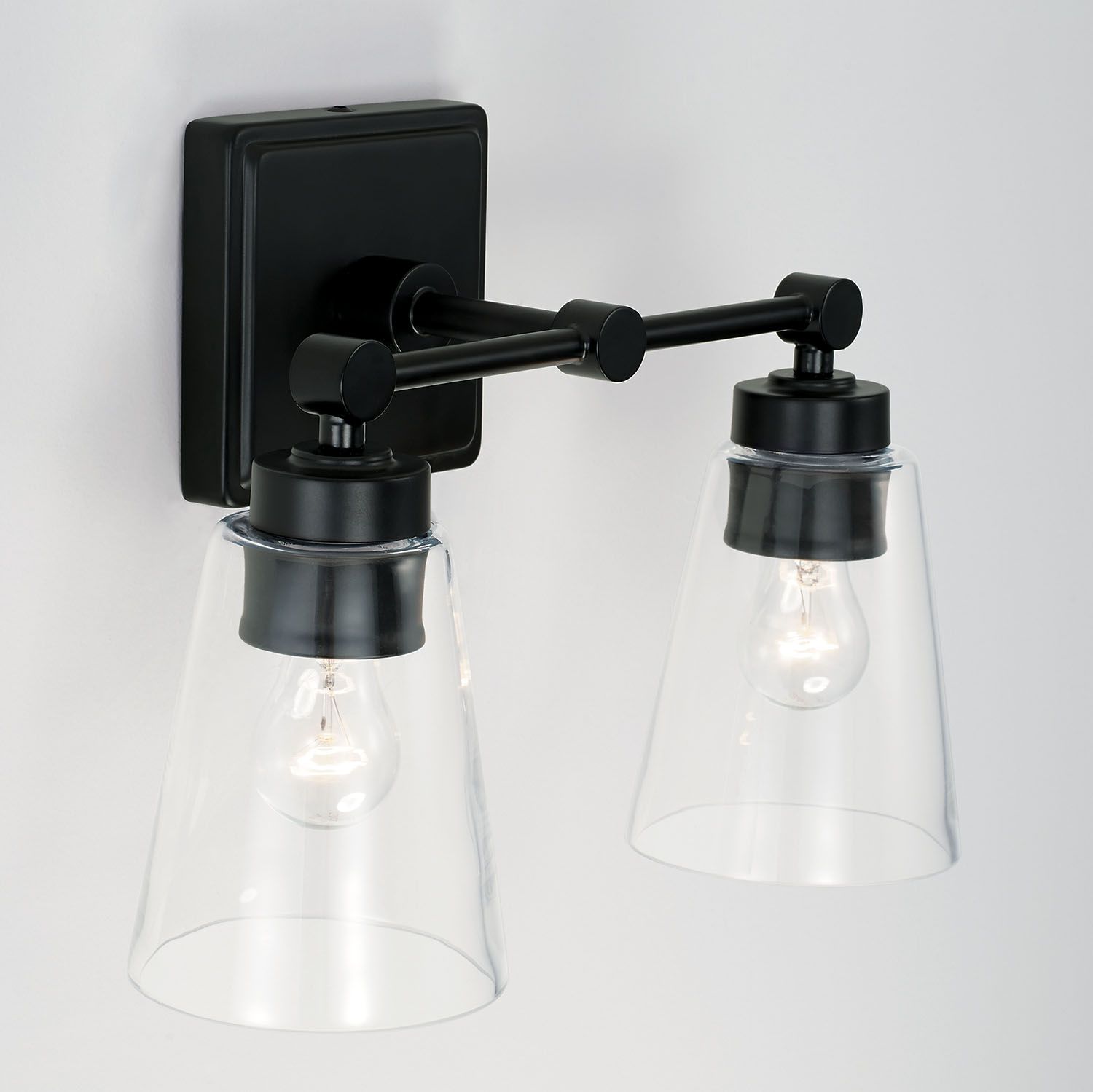 Image 4 Capital Lighting Rory 2 Light Vanity 14" Matte Black more views