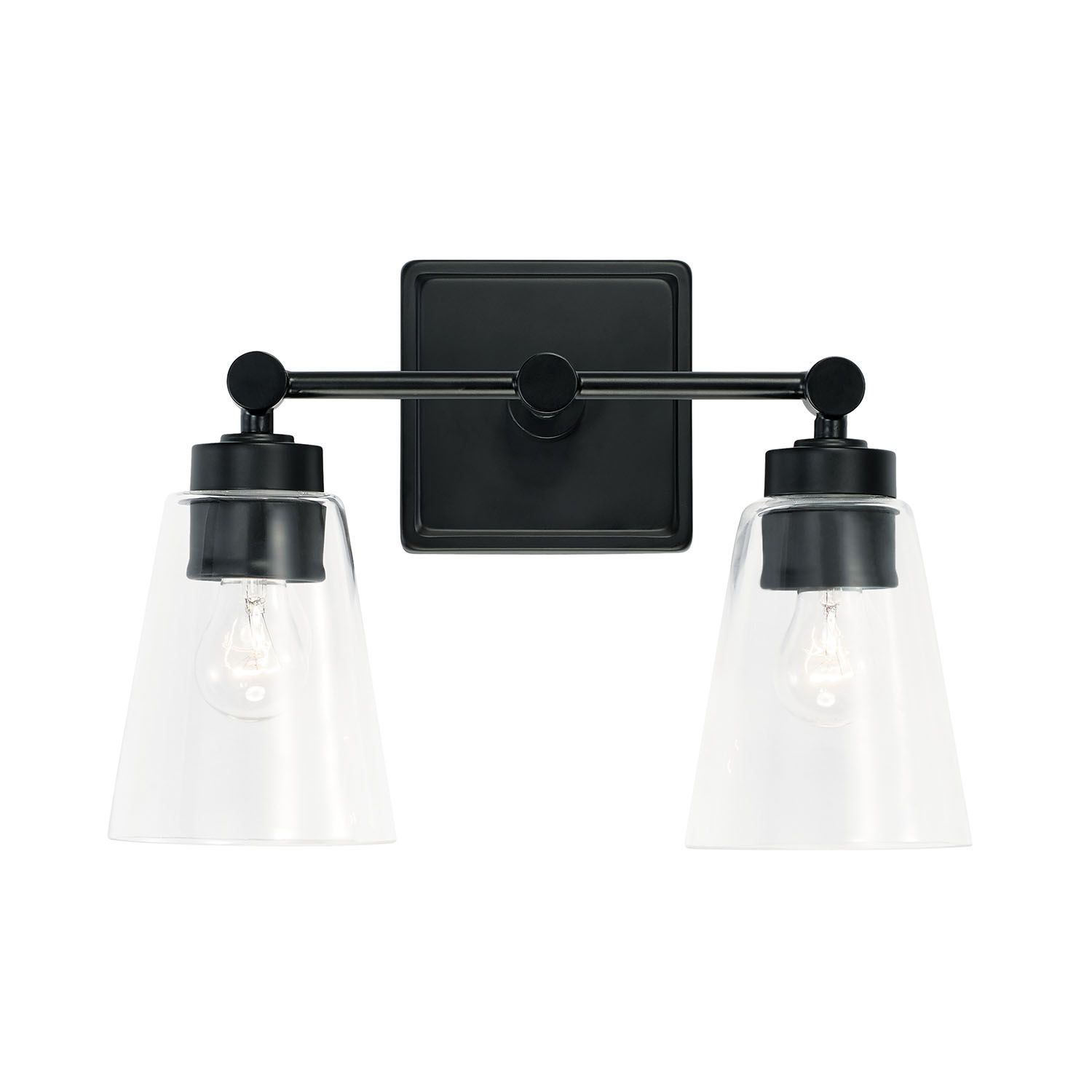 Image 5 Capital Lighting Rory 2 Light Vanity 14" Matte Black more views