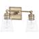 Capital Lighting Rory 2 Light Vanity Aged Brass