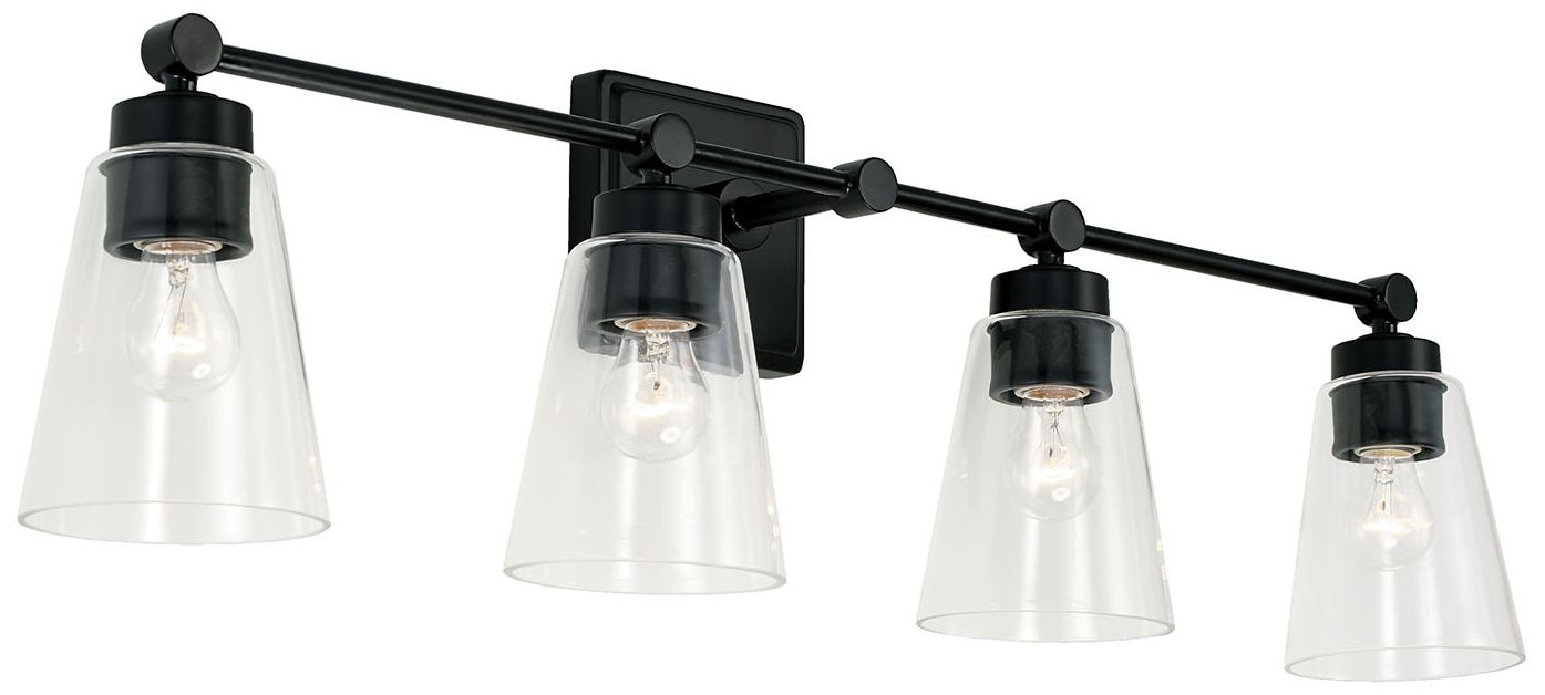 Image 2 Capital Lighting Rory 4 Light Vanity 33" Matte Black