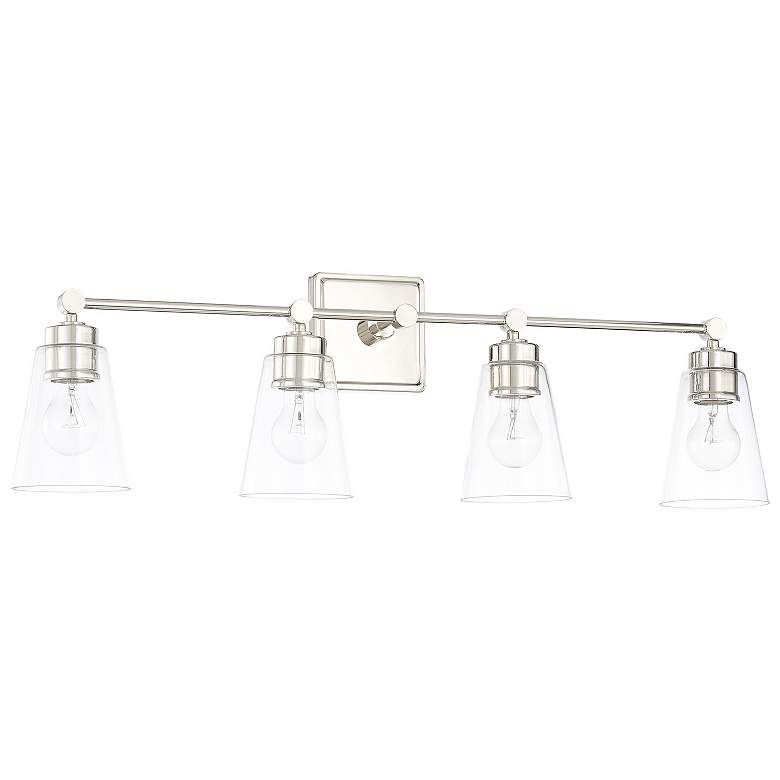 Image 1 Capital Lighting Rory 4 Light Vanity Polished Nickel