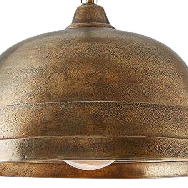 Rustic dome pendant light store