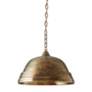 5_Capital Lighting Rustic 18" Wide Oxidized Brass Dome Pendant Light more views