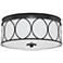 Capital Lighting Rylann 3 Light Flush Mount Matte Black