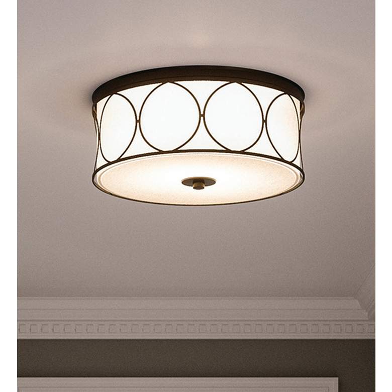 Image 1 Capital Lighting Rylann 3 Light Flush Mount Matte Black