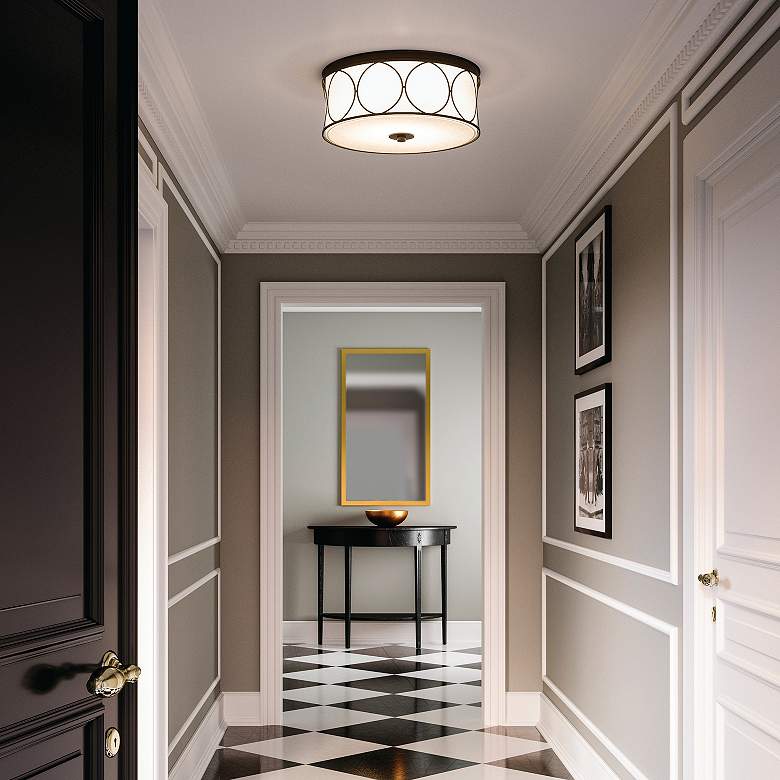 Image 3 Capital Lighting Rylann 3 Light Flush Mount Matte Black more views