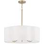 2_Capital Lighting Sabine 24" Matte Brass Fabric Shade Pendant Light