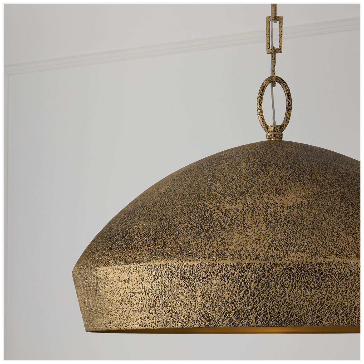 Thumbnail3 of Capital Lighting Savari 1 Light Pendant 22" Artisan Gold more views