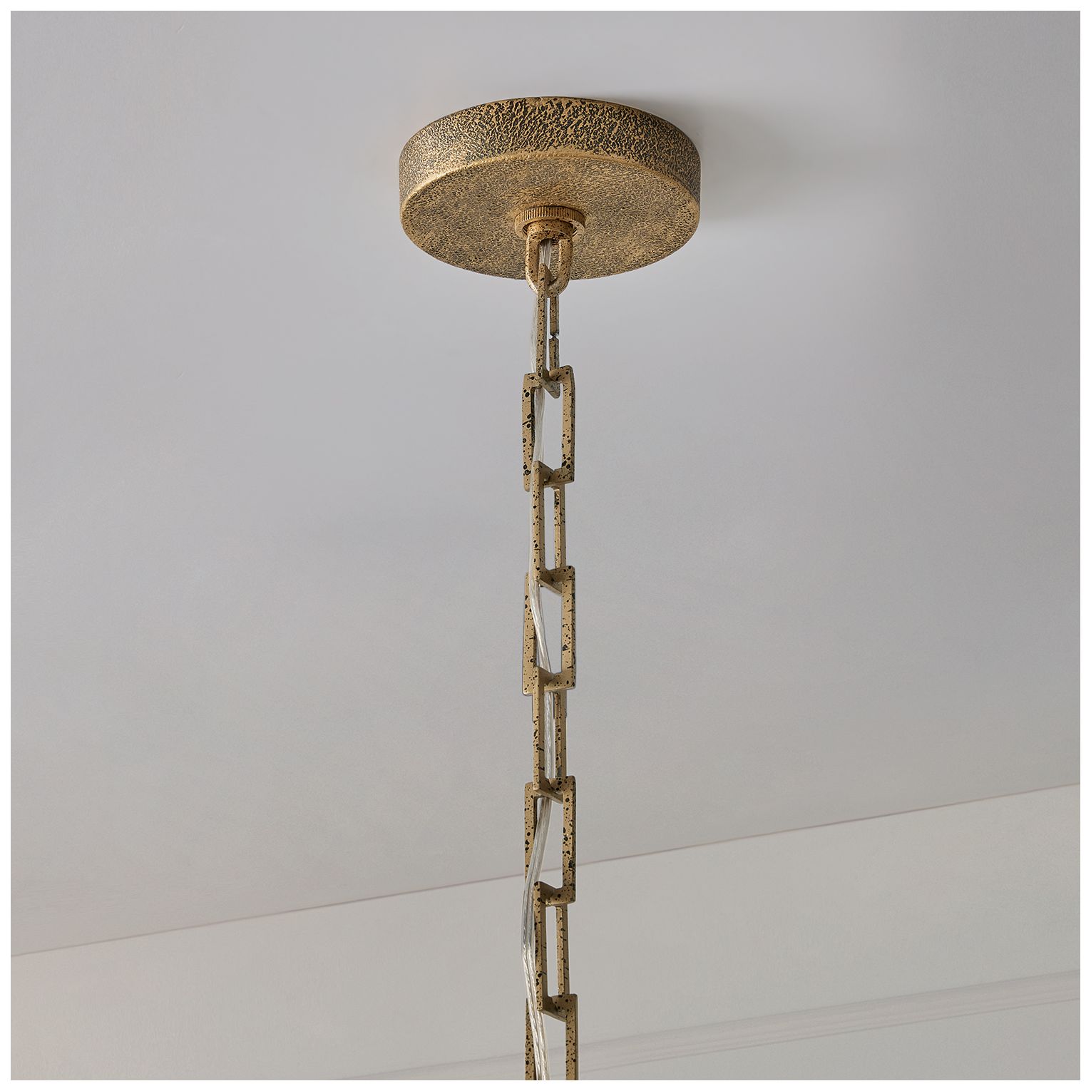 Capital Lighting Savari 1 Light Pendant 22" Artisan Gold