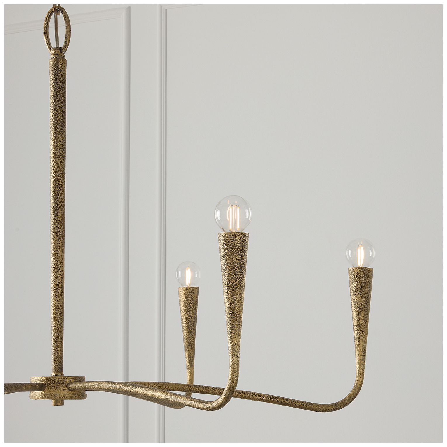 Capital Lighting Savari 6 Light Chandelier 39" Artisan Gold