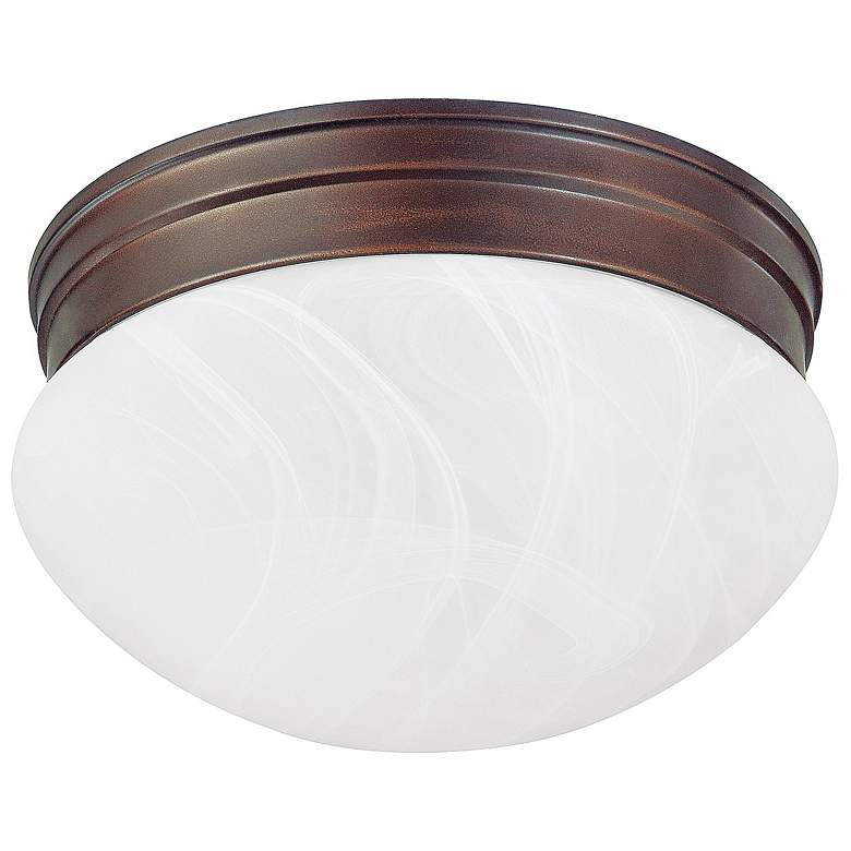 Image 1 Capital Lighting Scott 1 Light Flush Mount Burnished Bronze