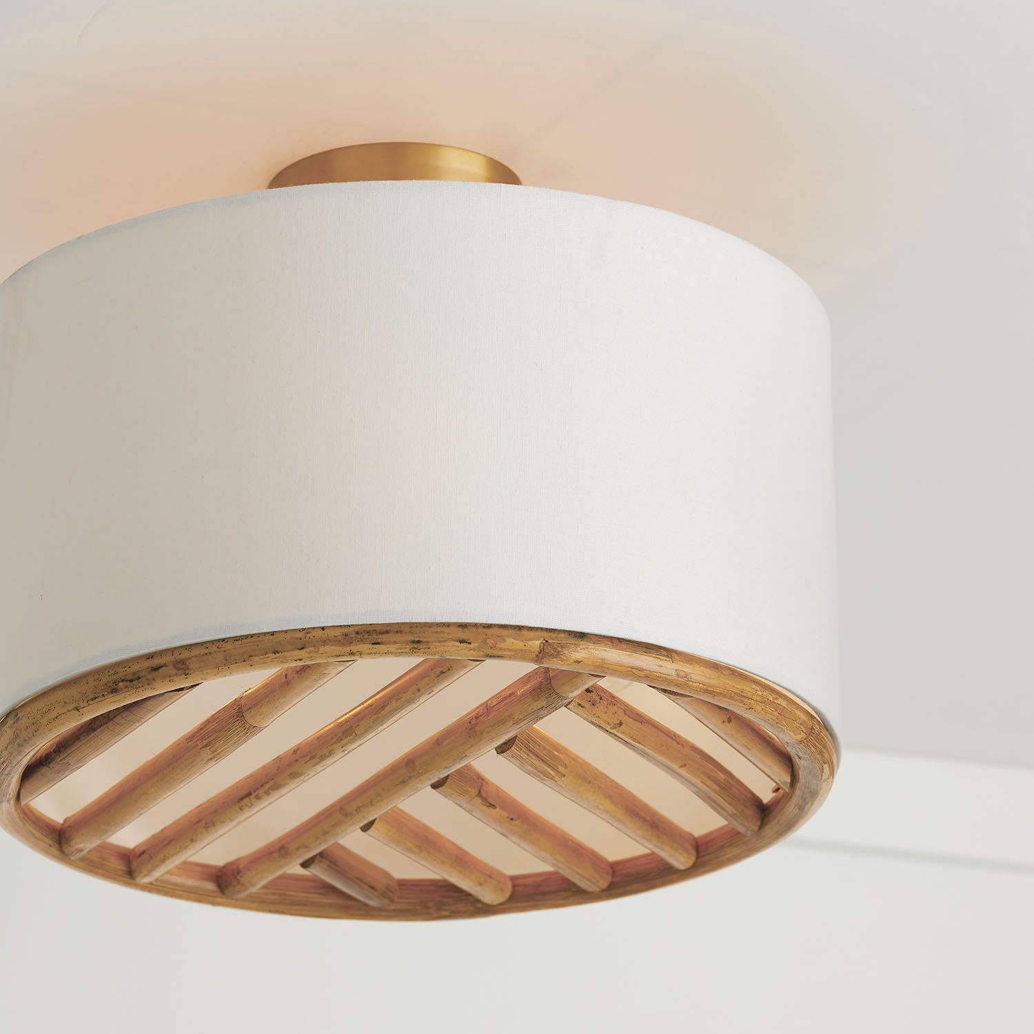 Image 4 Capital Lighting Soleil 3 Light Semi Flush 16.75" Matte Brass more views