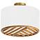 Capital Lighting Soleil 3 Light Semi-Flush Matte Brass